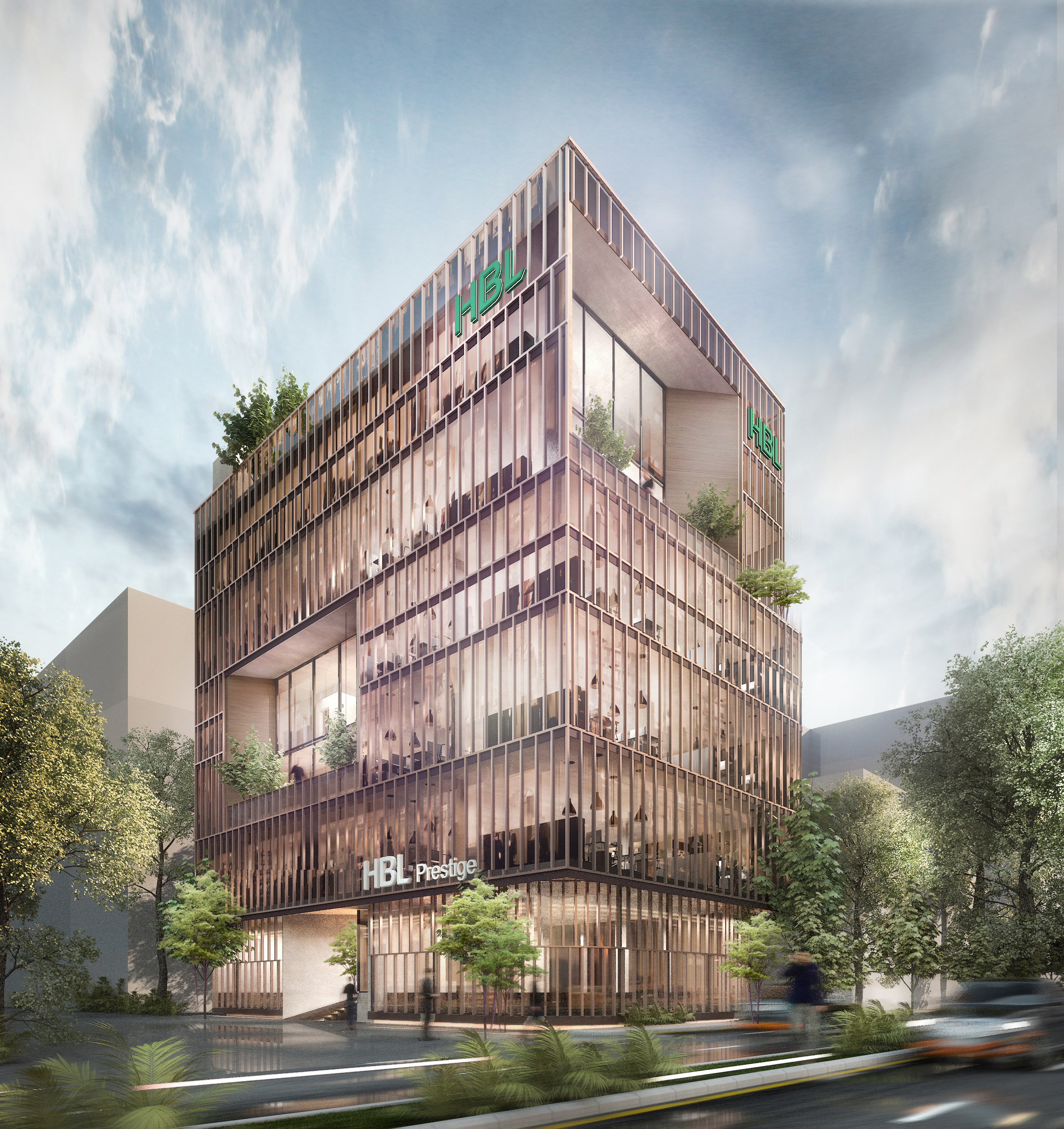 Bank Building Render